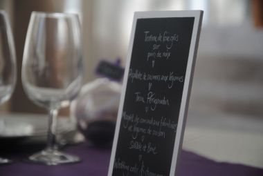 Menus adapted to your requests