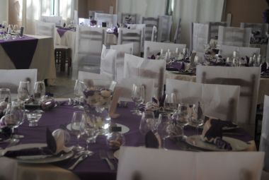 Beautiful tables for a wedding party