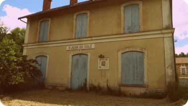 Gare de Saint Jean de Côle sur la Voie Verte