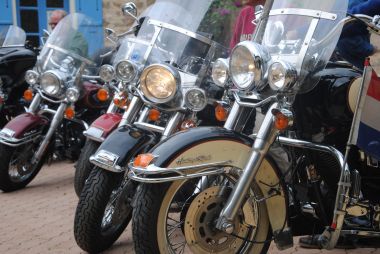 Harley-Davidsons op bezoek