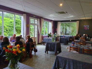 Tables in the restaurant, space enough