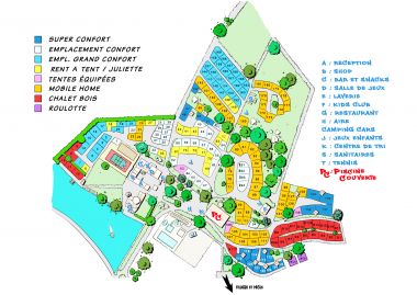 Plan du Camping Périgord