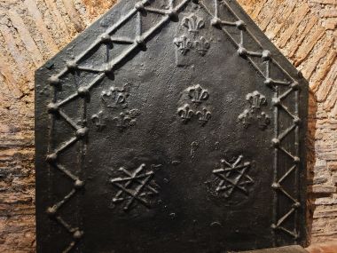 Symbole Alchimiste Plaque fonte cheminée