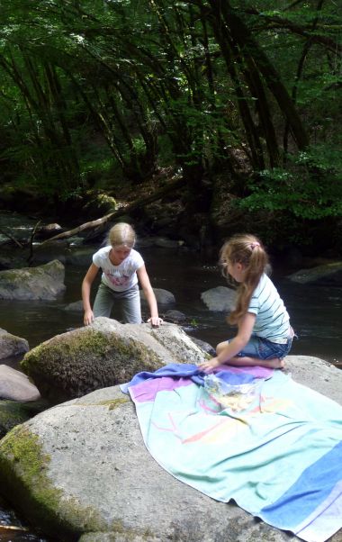 Picknick at the Saut du Chalard in Champs Romain