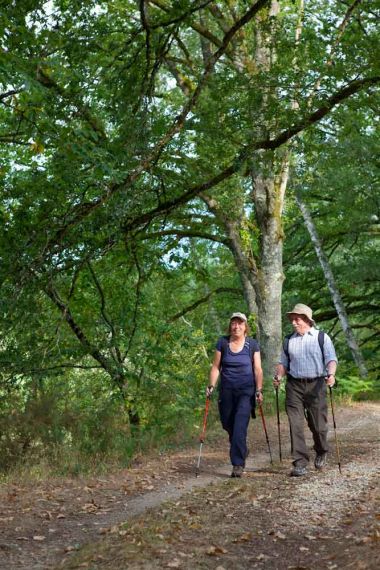 Wandelen rondom de camping