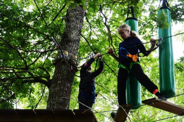 Accrobranche tree climbing Nontron Périgord Vert