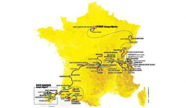 Carte Tour de France 2023 Camping Dordogne