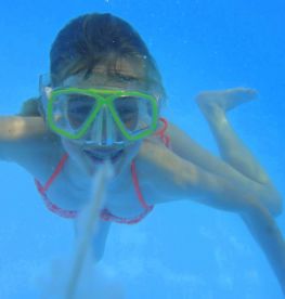 Piscine couverte chauffée, toboggan étangs Camping