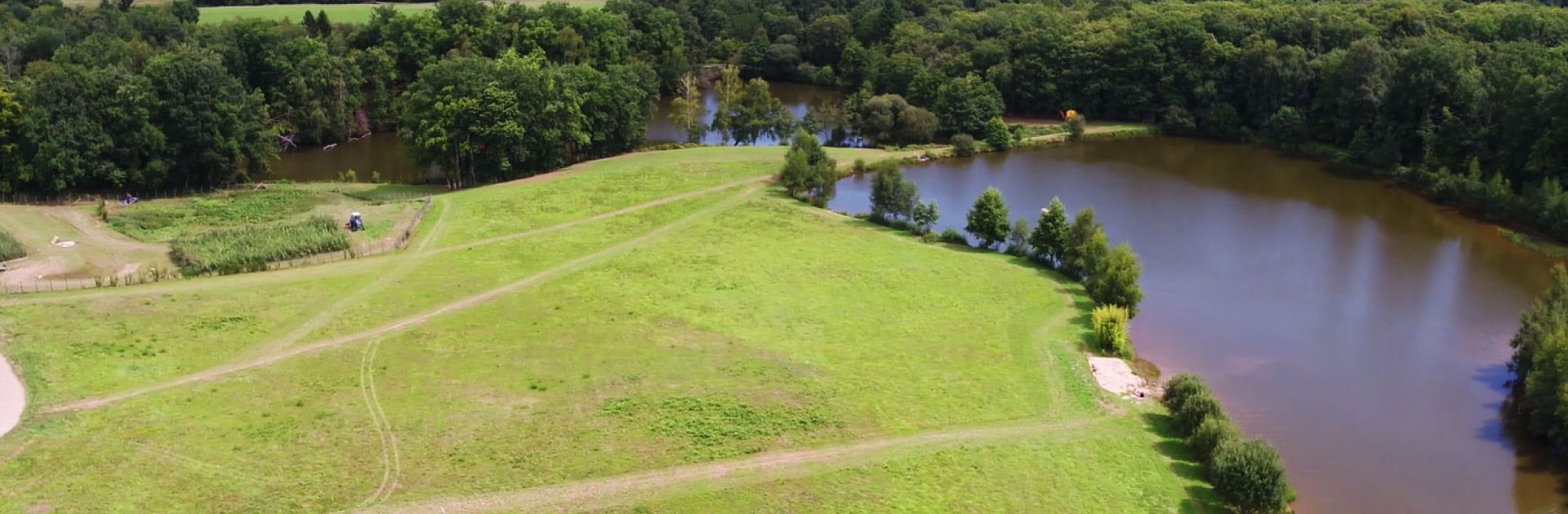 Fishing lake and swimming lake