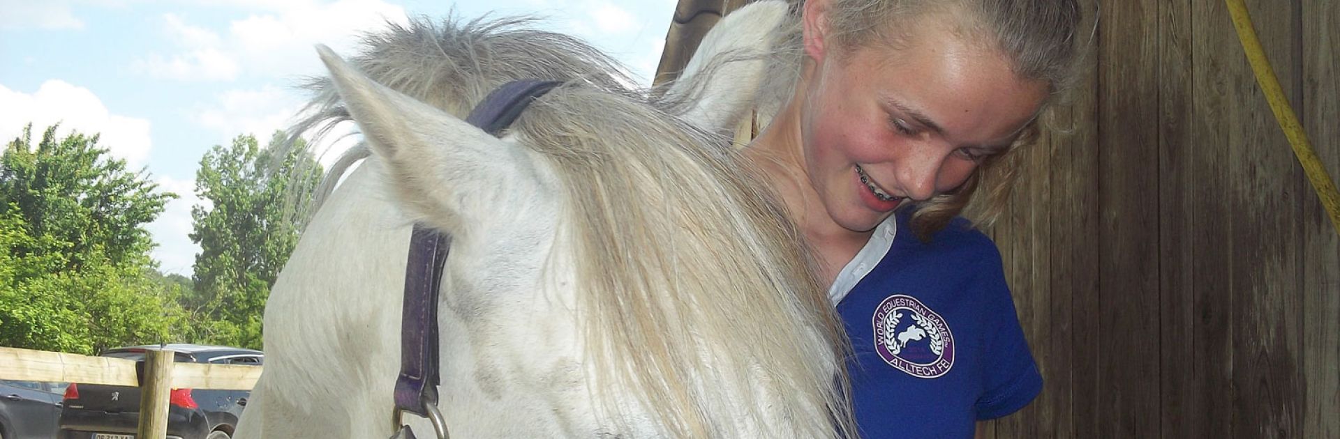 Paard rijden poney Milhac de Nontron Dordogne