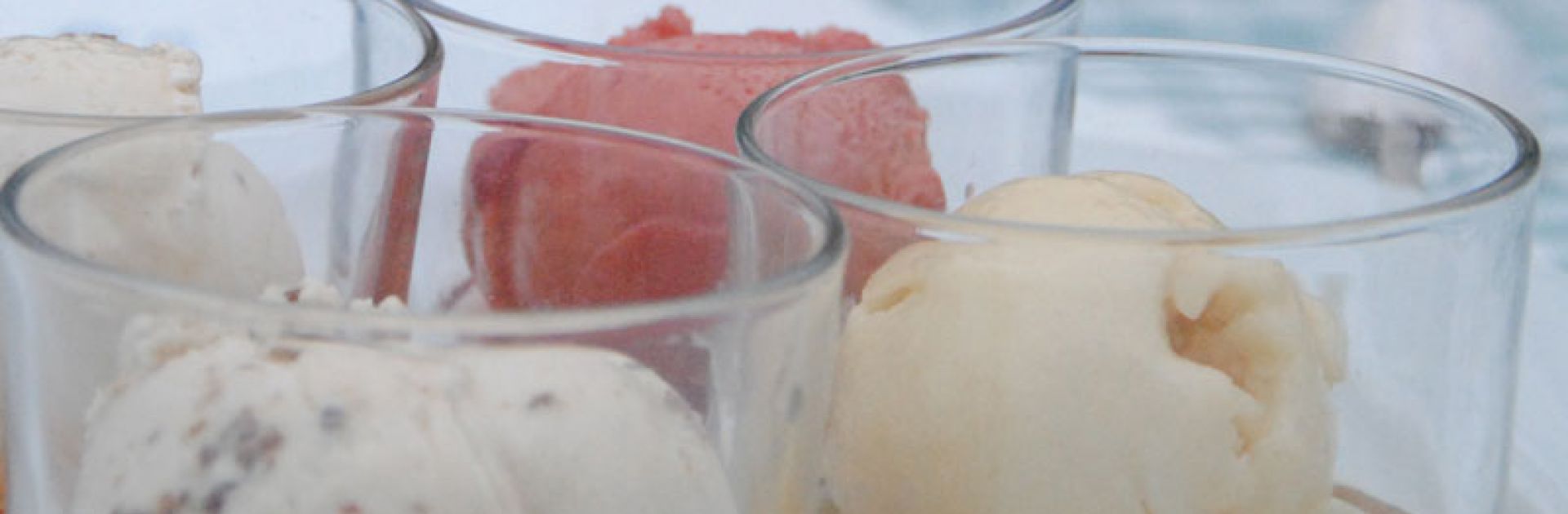 Glaces, Sorbets, vin de feste, liqueur