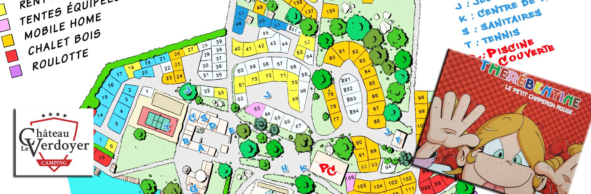 Plan Emplacements locations camping