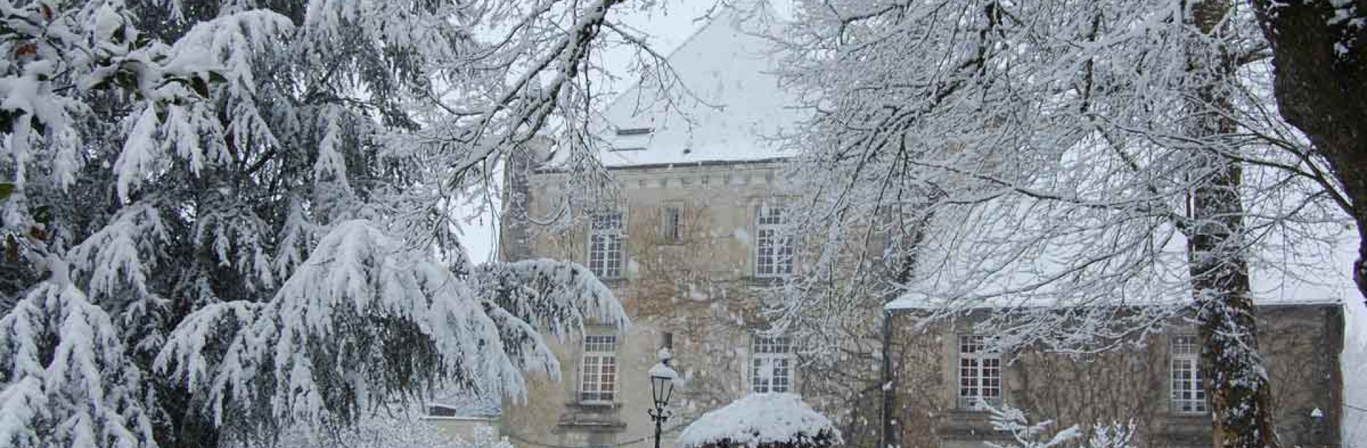 hiver neige paysages Château le Verdoyer