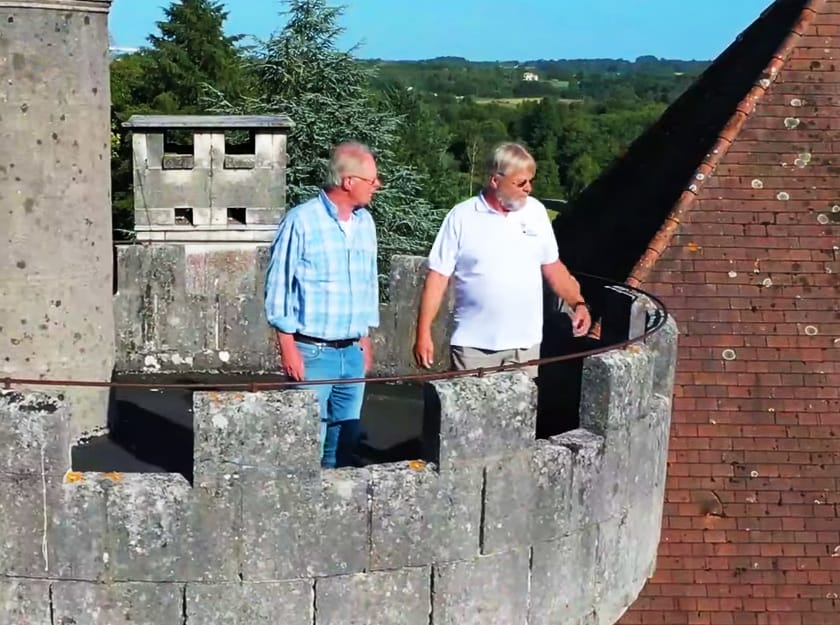 richard visite du château sur la tour
